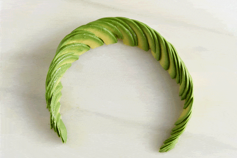 How to Make an Avocado Rose Step 5